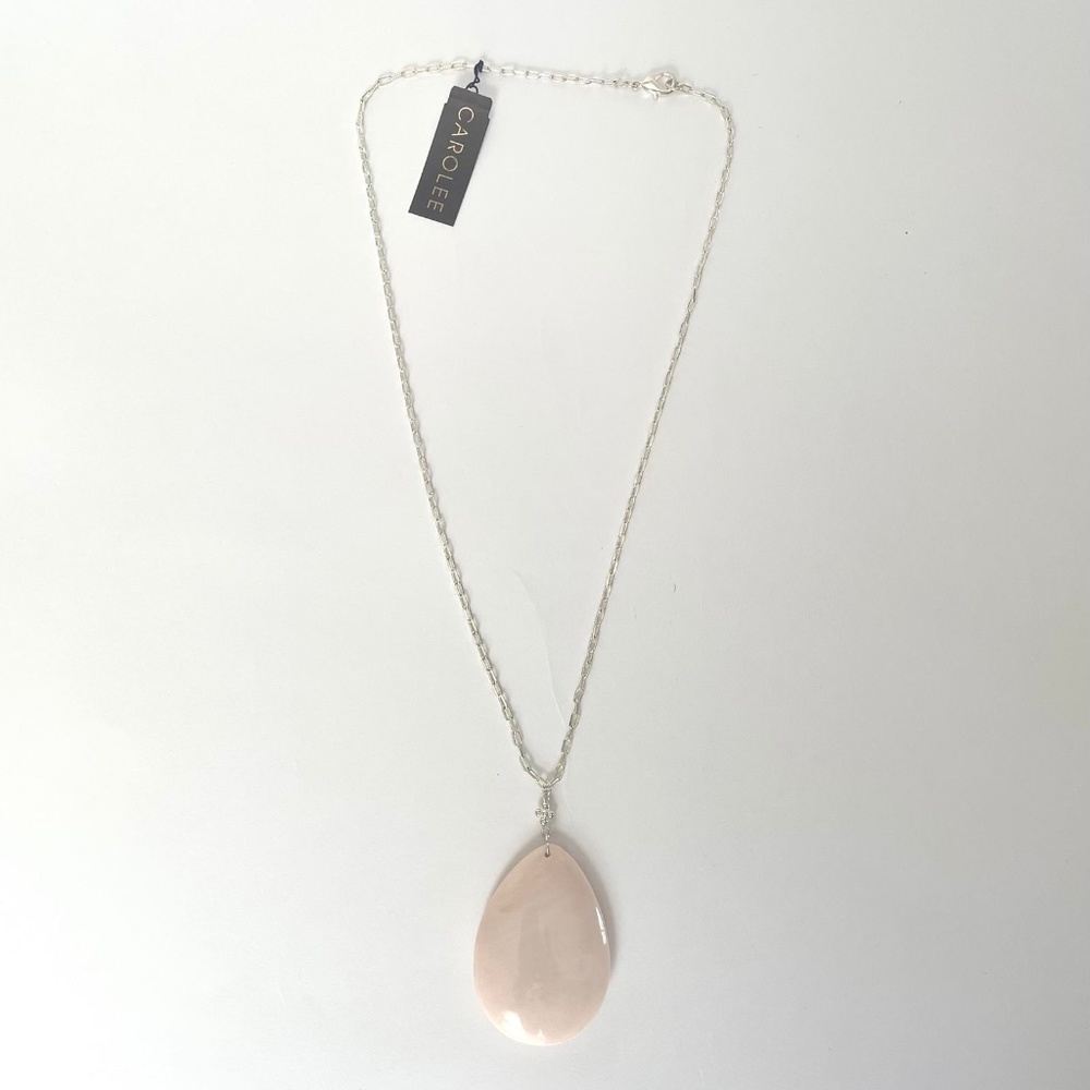 Carolee Effortlessly Elegant Blush Pink Teardrop Necklace